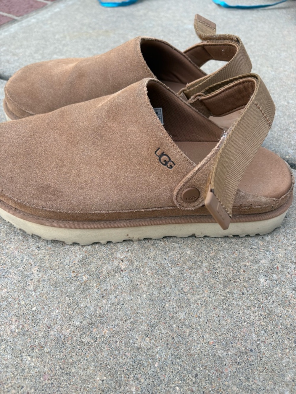 UGG tan slip on sandals - Picture 2 of 3